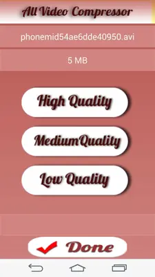 Video Compressor android App screenshot 2